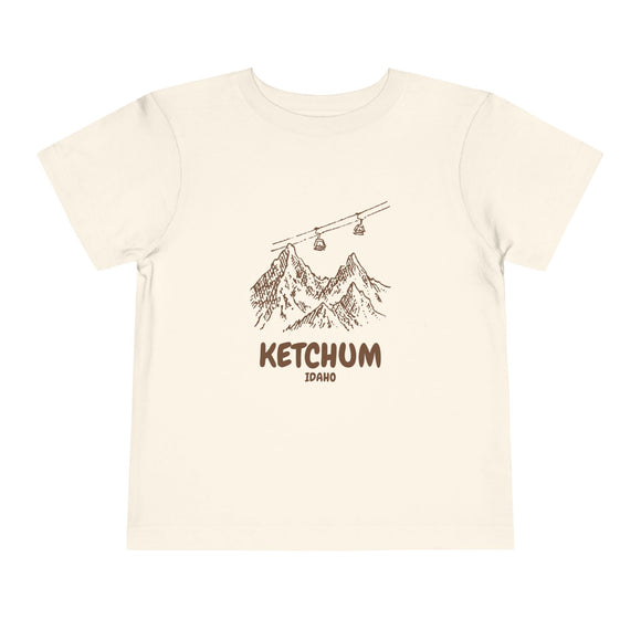 Ketchum, Idaho Toddler T-Shirt — Vintage Gondola Ski Mountain Tee