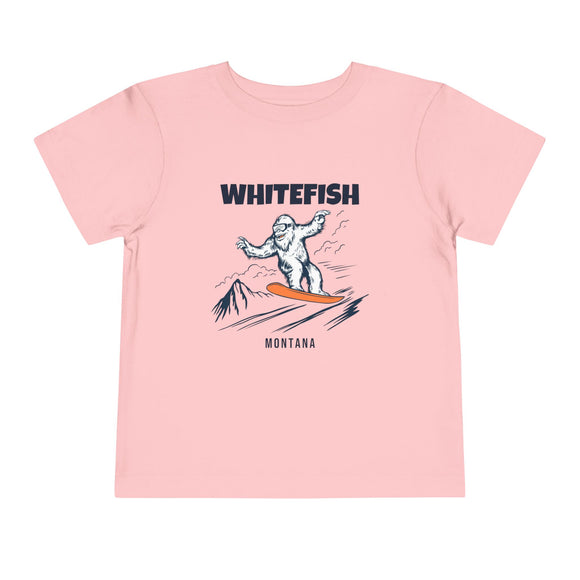 Whitefish, Montana Yeti Snowboard Toddler Tee