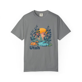 Buy grey Utah Graphic Tee, Comfort Colors Retro Unisex T shirt