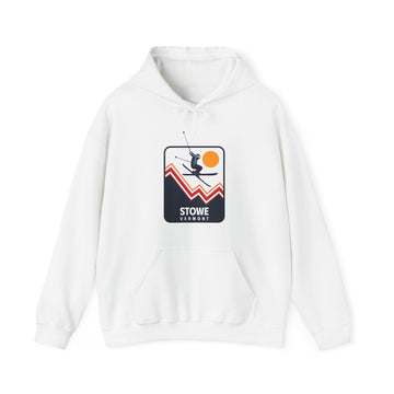 Stowe, Vermont Hoodie - Unisex Snow Ski Jump Stowe Hoodie Sweatshirt - 0