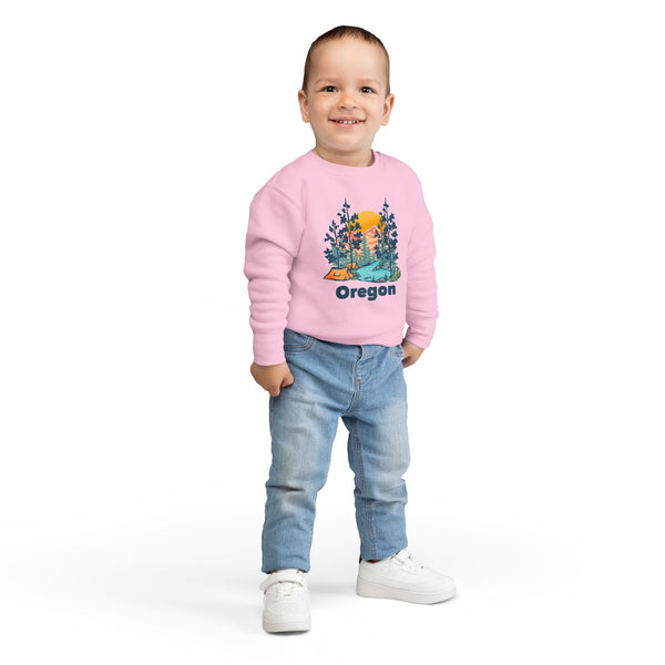 Oregon Toddler Sweatshirt - Oregon Toddler Crewneck Sweatshirt