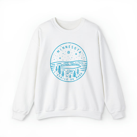 Minnesota Sweatshirt - Unisex Distressed Minnesota Sweatshirt