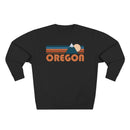 Premium Oregon Retro Mountain Graphic Sweatshirt-5