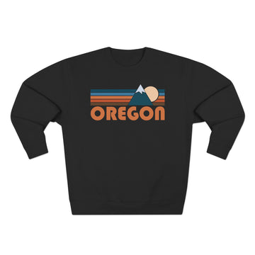 Buy black Premium Oregon Retro Mountain Graphic Sweatshirt