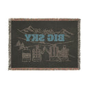 Big Sky, Montana Ski Town Throw Blanket | Mountain Woven Blanket-5