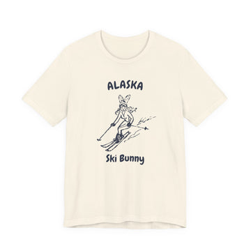 Alaska Ski Bunny T‑Shirt — Retro Skiing Graphic Tee