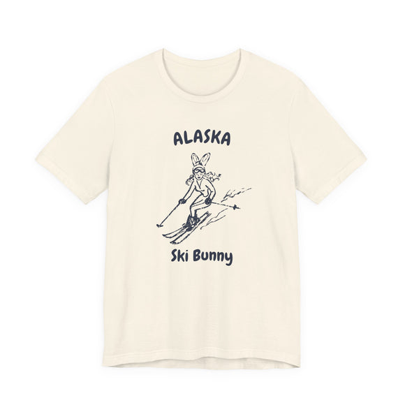 Alaska Ski Bunny T‑Shirt — Retro Skiing Graphic Tee