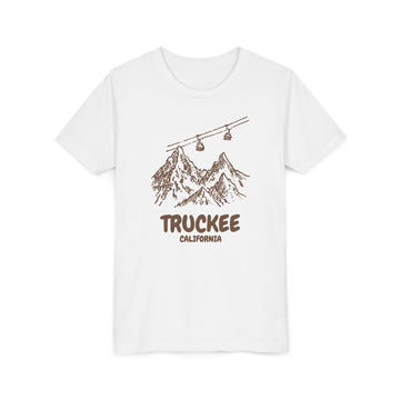 Truckee_California, California Youth T-Shirt — Vintage Gondola Ski Mountain Tee - 0