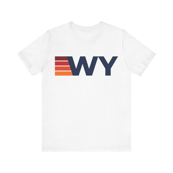 Wyoming Retro Stripes T-Shirt | Wyoming State Tee