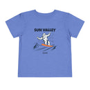 Sun Valley, Idaho Yeti Snowboard Toddler Tee-5