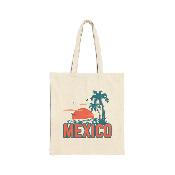 Mexico Cotton Canvas Mexico Tote Bag