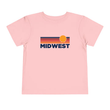 Buy pink Midwest Toddler T-Shirt - Retro Sun Tee