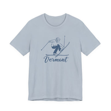 Buy light-blue Vermont T Shirt - Vintage Ski Graphic Vermont Tee
