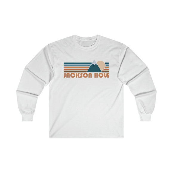Jackson Hole, Wyoming Long Sleeve Shirt - Retro Unisex Jackson Hole Long Sleeve Tee