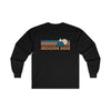 Jackson Hole, Wyoming Long Sleeve Shirt - Retro Unisex Jackson Hole Long Sleeve Tee