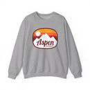Aspen, Colorado Sweatshirt - Unisex Retro Ombre Crewneck Aspen Sweatshirt-4
