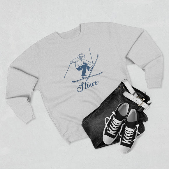 Premium Stowe, Vermont Vintage Snow Ski Sweatshirt