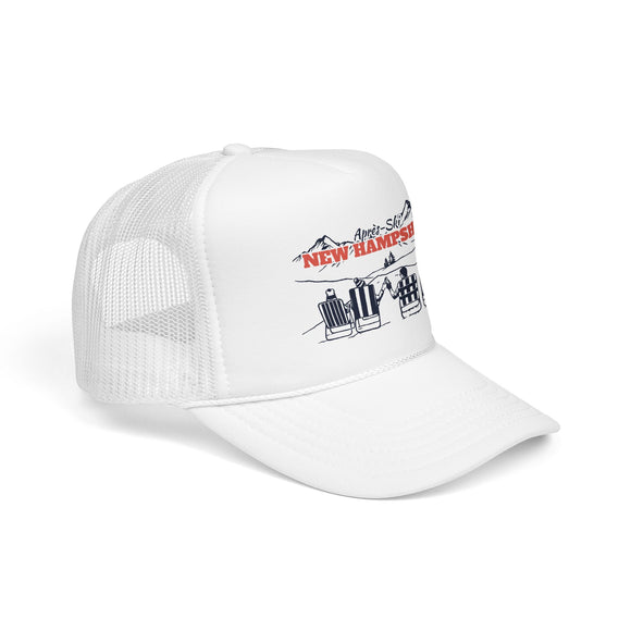 New Hampshire Après-ski Trucker Hat — Foam Mesh Cap
