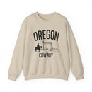Oregon Sweatshirt - Oregon Cowboy Graphic Crewneck-2