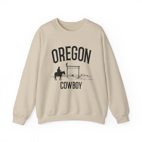 Oregon Sweatshirt - Oregon Cowboy Graphic Crewneck