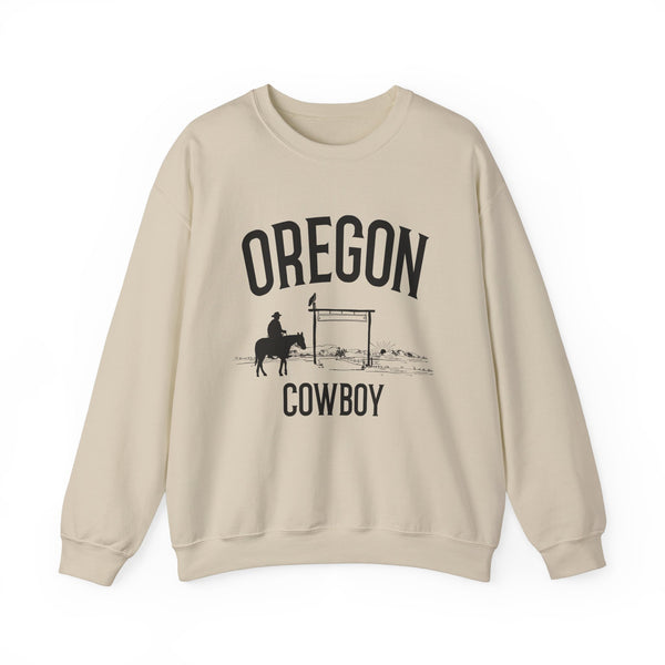 Oregon Sweatshirt - Oregon Cowboy Graphic Crewneck