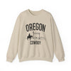 Oregon Sweatshirt - Oregon Cowboy Graphic Crewneck