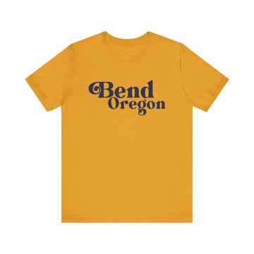 Buy mustard Bend, Oregon Graphic Tee, Casual T-Shirt, Vintage Style Shirt
