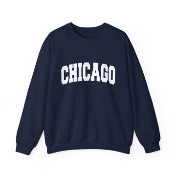 Buy navy Chicago, Illinois Sweatshirt - Unisex Graphic Crewneck