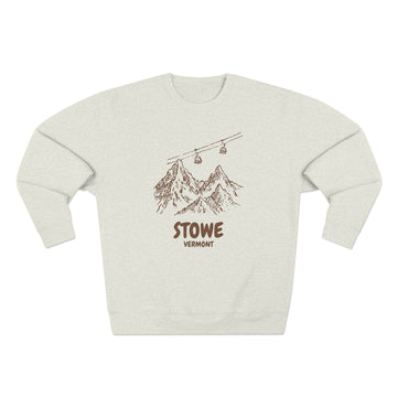 Premium Stowe, Vermont Gondola Ski Mountain Sweatshirt