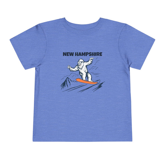 New Hampshire Yeti Snowboard Toddler Tee