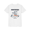 Whitefish, Montana Yeti Snowboard Youth Tee - Kids Skiing Shirt-2