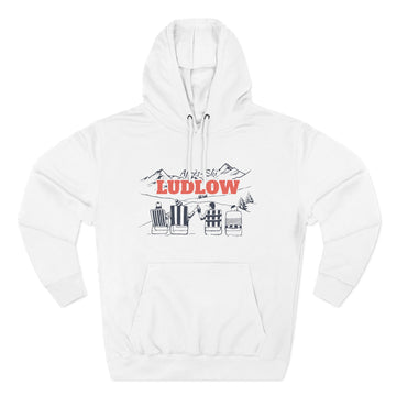 Premium Ludlow, Vermont Après-ski Hoodie - Unisex Sweatshirt