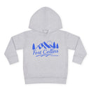 Fort Collins, Colorado Toddler Hoodie - Unisex Mountain Fort Collins Pullover Sweatshirt, Kids Hooded Jumper, Colorado Souvenir-2