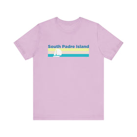 Buy lilac South Padre Island, Texas T Shirt - Sailboat Graphic Tee