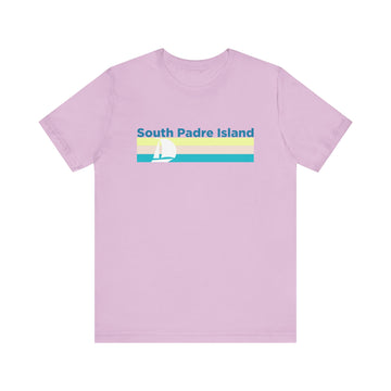 Buy lilac South Padre Island, Texas T Shirt - Sailboat Graphic Tee
