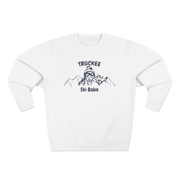 Premium Truckee, California Ski Babe Sweatshirt - 0