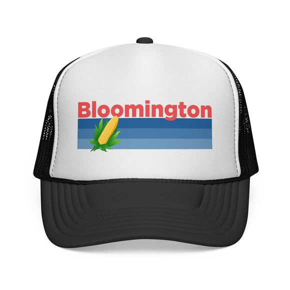 Bloomington, Indiana Retro Corn and Farm Trucker Hat