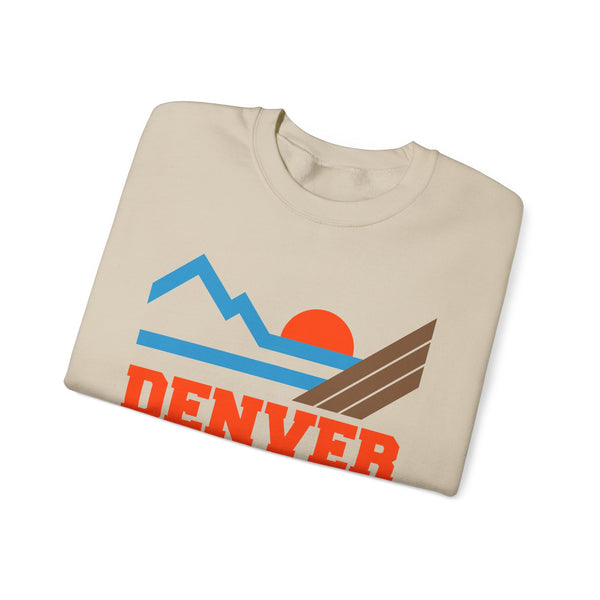 Denver, Colorado Sweatshirt - Mountain Denver Crewneck Sweatshirt