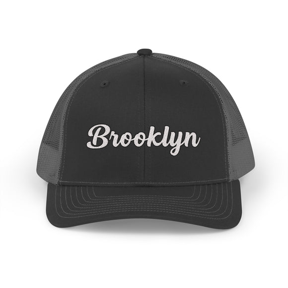 Brooklyn, New York Snapback Trucker Cap - Embroidered Brooklyn Hat