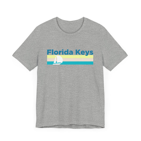 Florida Keys, Florida T Shirt - Sailboat Graphic Tee