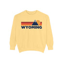 Wyoming Mountain Stripes Sweatshirt | Comfort Colors - 100% Cotton-2