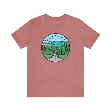 Buy heather-mauve Alabama T-Shirt - Unisex Alabama Shirt