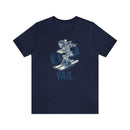 Vail, Colorado T-Shirt - Skeleton Skier Unisex Vail Shirt-6