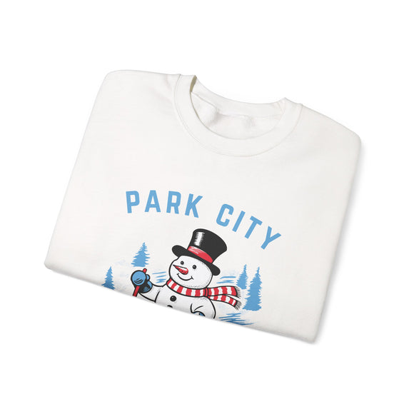 Park City, Utah Sweatshirt - Ski Snowman Graphic Crewneck