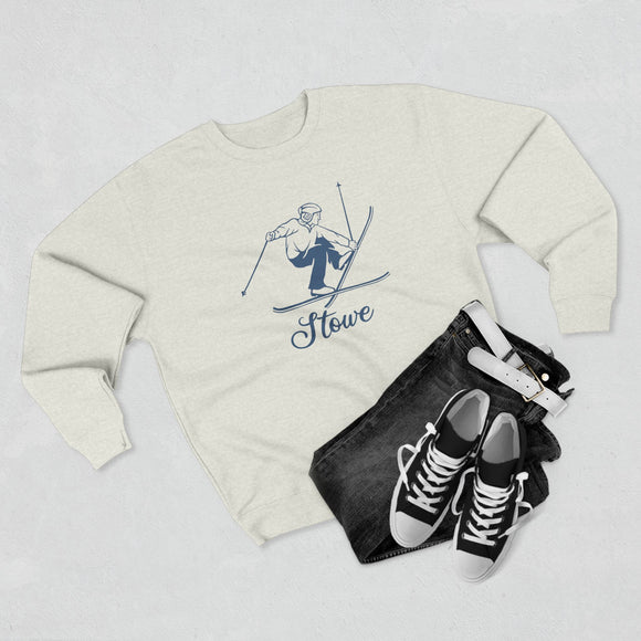 Premium Stowe, Vermont Vintage Snow Ski Sweatshirt
