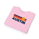 Austin, Texas Toddler Sweatshirt - Retro Sun Austin Toddler Crewneck Sweatshirt-16