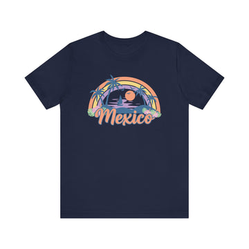Buy navy Mexico T-Shirt - Retro Beach Unisex Mexico Shirt