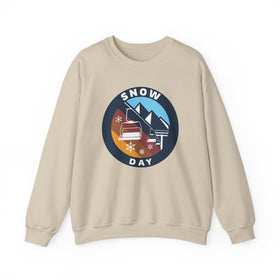 Snow Day Sweatshirt - Ski Lift Snow Day Crewneck Sweatshirt - 0