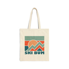Ski Bum Cotton Canvas Ski Bum Tote Bag