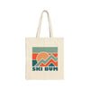Ski Bum Cotton Canvas Ski Bum Tote Bag